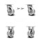 Service Caster 5 Inch V Groove Semi Steel Caster Set with Roller Bearings 2 Swivel Lock 2 Rigid SCC-30CS520-VGR-BSL-2-R-2 - alternate 6